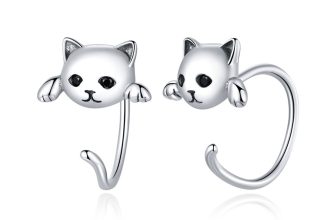 Cercei din argint Cats Cuffs