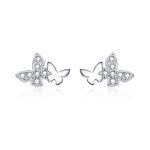 Cercei din argint Elegant Butterfly