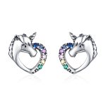 Cercei din argint Unicorn’s Heart