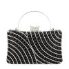 Clutch cu strasuri BYH-802 05 Negru