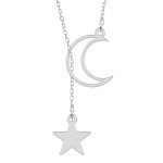 Celesta – Colier din argint personalizat – Semiluna si steluta