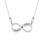 Infinity – Colier lant plat din argint 925 personalizat cu nume – Infinit