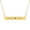 Olivia – Colier personalizat cu tablita din argint 925 placat cu aur 24K