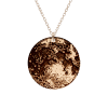 Full Moon – Colier personalizat din argint 925 placat cu aur roz Luna plina
