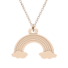 Rainbow – Colier personalizat din argint 925 placat cu aur roz Curcubeu