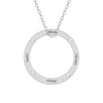 Alice – Colier personalizat nume si cristale din argint 925