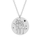 Sisters – Colier personalizat din argint 925 pentru surori – Banut