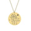 Sisters – Colier personalizat din argint 925 placat cu aur galben 24K pentru surori – Banut