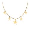 Sirius – Colier personalizat tip salba cu stelute din argint 925 placat cu aur galben 24K