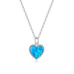 Colier din argint Silver Blue Heart