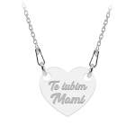 Claudia – Colier personalizat inimioara din argint 925