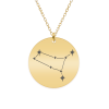 Colier argint 925 placat cu aur galben 24K personalizat cu constelatii – Gemeni