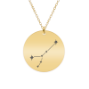 Colier argint 925 placat cu aur galben 24K personalizat cu constelatii – Rac