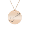 Colier argint 925 placat cu aur Roz personalizat cu constelatii – Scorpion