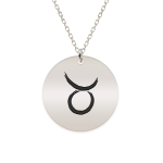 Colier argint 925 personalizat cu semn zodiacal Taur
