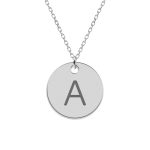 Lara- Colier din argint 925 personalizat cu initiala – banut
