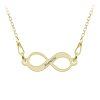 Saray – Colier din argint 925 placat cu aur galben 24K personalizat cu nume – Infinit