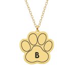 Bella – Colier personalizat din argint placat cu aur galben 24K – labuta