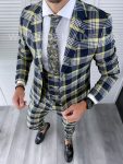 Costum barbati slim fit + Vesta B4225  S2-1
