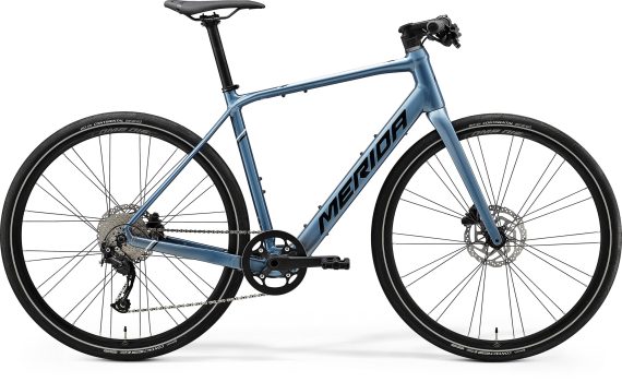 Bicicleta Electrica de Sosea Merida eSpeeder 200 Albastru Otel/Argintiu/Negru 2023