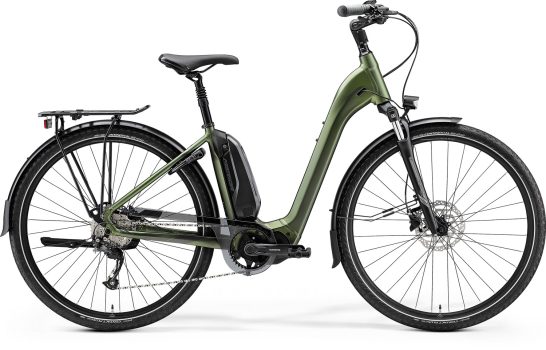 Bicicleta Electrica de Trekking/City Merida eSpresso City 300 SE EQ 504Wh Verde/Gri 2021