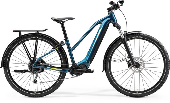 Bicicleta Electrica MTB Merida eBig Tour 400 EQ Turcoaz/Albastru/Lime 2023