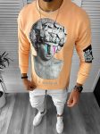 Bluza barbati portocalie slim fit K404 P19-2.2