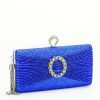 Geanta clutch cu brosa BYH8815 05 Albastru