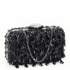 Geanta clutch neagra cu cristale si paiete BME6011 06