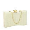 Geanta clutch auriu cu sclipici BJH-22718 05 Auriu