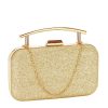 Geanta clutch cu sclipici BYH-8831 06 Auriu
