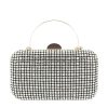 Geanta clutch cu cristale BJH-1609 03 Negru