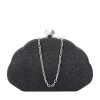 Geanta clutch negru cu sclipici BHY-5041 05