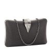 Geanta clutch negru simplu BME-600  05