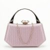 Geanta clutch roz cu cristale si sclipici 55461 06