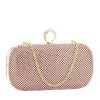 Geanta clutch roz cu pietricele L-1061 05