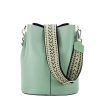 Geanta tip sac din piele naturala 8951 122 Verde menta