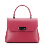 Geanta din piele naturala bordo Alicia 123