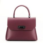 Geanta din piele naturala Alicia 123, Bordo inchis