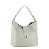 Geanta gri deschis din piele naturala 8963 124