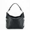 Geanta medie din piele naturala 8931 124 Negru