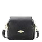 Geanta mica din piele naturala 1502 122 Negru