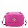 Geanta mica din piele naturala 1530 120 Fucsia