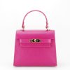 Geanta din piele naturala 8949 121 Fucsia