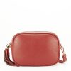 Geanta mica din piele naturala 8957 122 Caramiziu