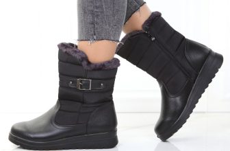 Ghete negre imblanite Narcisa