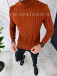 Helanca barbati slim fit caramiziu B2736 Y2