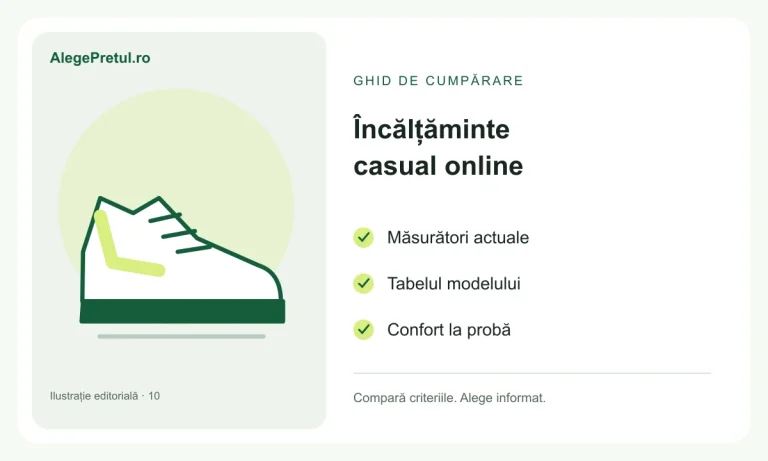Ilustrație editorială: încălțăminte casual online: mărimea și detaliile de verificat