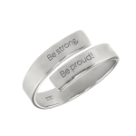 Frida – Inel personalizat cu text reglabil dublu din argint 925