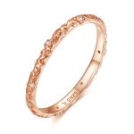 Inel din argint Vintage Rose Gold Band